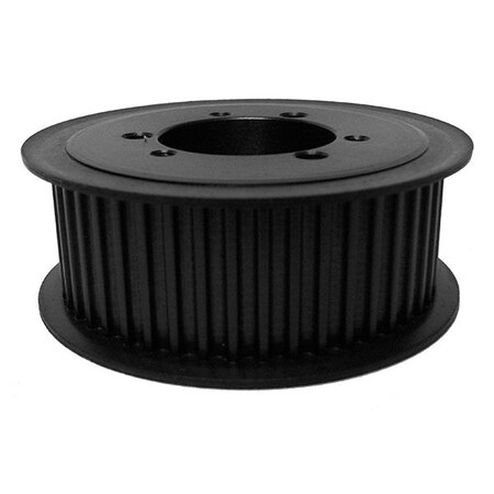 B&B Manufacturing QD56-5M-25, Timing Pulley, Cast Iron, Black Oxide,  QD56-5M-25